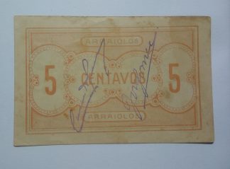 Celeiro Municipal de Arraiolos 5 Centavos ND MA#277 (Comum) Quase Nova