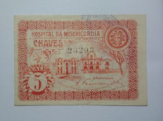 Hospital da Misericórdia Chaves 5 Centavos ND MA#726 Com Número (Comum) Quase Nova