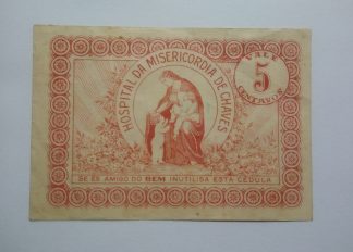 Hospital da Misericórdia Chaves 5 Centavos ND MA#726 Com Número (Comum) Quase Nova