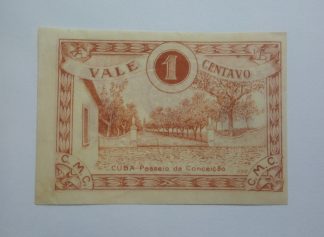 C.M. Cuba 1 Centavo 1919 MA#802 (Comum) Nova