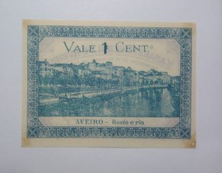 C.M. Aveiro 1 Centavo 1921 MA#302 (Comum) Sem Número Nova