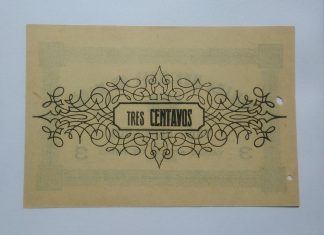 C.M. Mação 3 Centavos 1921 MA#1295a (Escassa) Nova