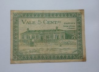 C.M. Paredes 5 Centavos 1920 MA#1657 (Comum) MBC