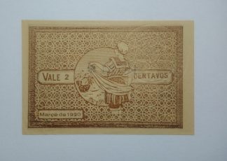 A.C.I. Espinho 2 Centavos 1920 MA#820a (Comum) Nova